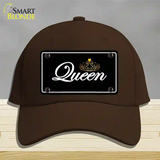 Queen Novelty License Plate Hat Cotton / Dark Brown