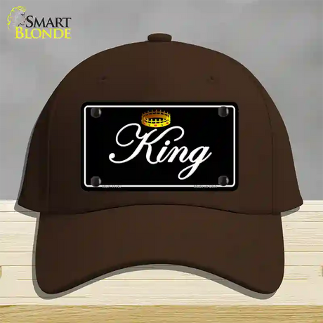 King Novelty License Plate Hat Cotton / Dark Brown