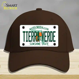 Tierra Verde Florida Novelty License Plate Hat Cotton / Dark Brown