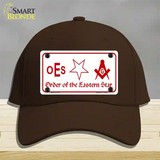 Order Of The Eastern Star Novelty License Plate Hat Cotton / Dark Brown