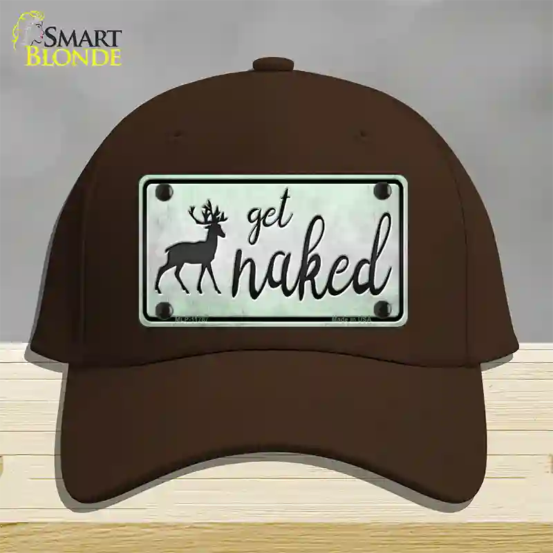 Get Naked Novelty License Plate Hat Cotton / Dark Brown