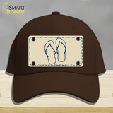 Flip Flops Novelty License Plate Hat Cotton / Dark Brown