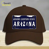 Arizona Grand Canyon State Novelty License Plate Hat Cotton / Dark Brown