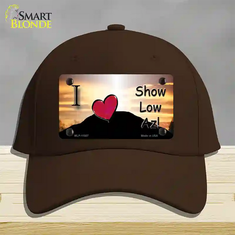 Show Low Hilltop Arizona Novelty License Plate Hat Cotton / Dark Brown