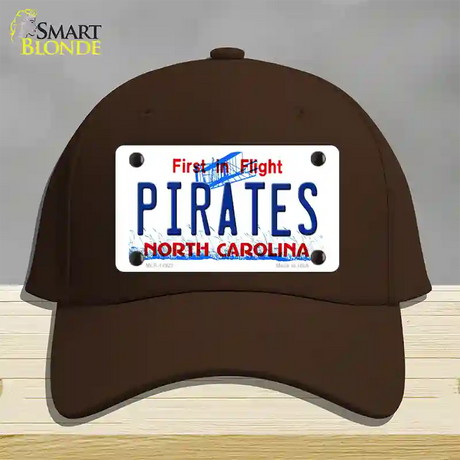 Pirates North Carolina Novelty License Plate Hat Cotton / Dark Brown