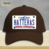 Hatteras North Carolina Novelty License Plate Hat Cotton / Dark Brown