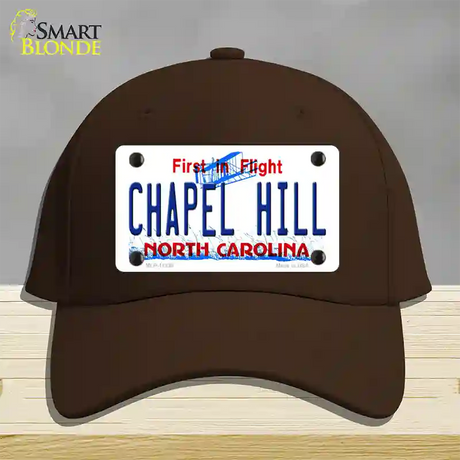 Chapel Hill North Carolina Novelty License Plate Hat Cotton / Dark Brown