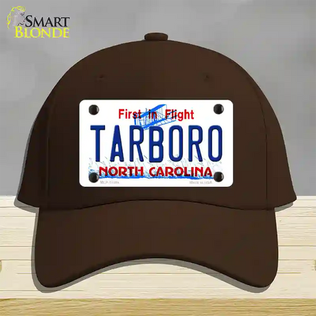 Tarboro North Carolina Novelty License Plate Hat Cotton / Dark Brown