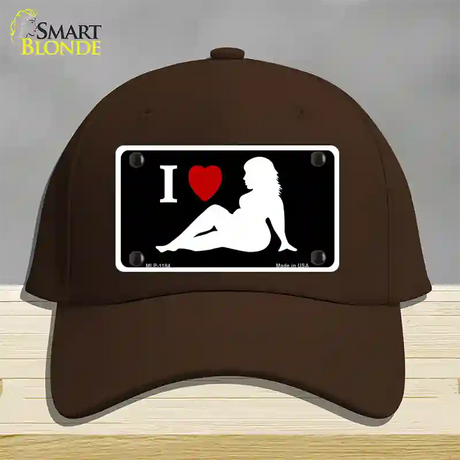 Full Figured Women Novelty License Plate Hat Cotton / Dark Brown