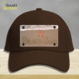 Beach Bum Novelty License Plate Hat Cotton / Dark Brown