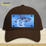 Dolphins Novelty License Plate Hat Cotton / Dark Brown