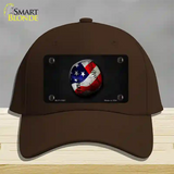 American Baseball Novelty License Plate Hat Cotton / Dark Brown