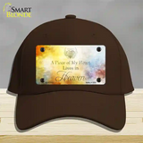 Lives In Heaven Novelty License Plate Hat Cotton / Dark Brown