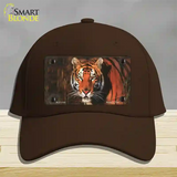 Tiger Novelty License Plate Hat Cotton / Dark Brown