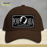 POW-MIA Novelty License Plate Hat Cotton / Dark Brown