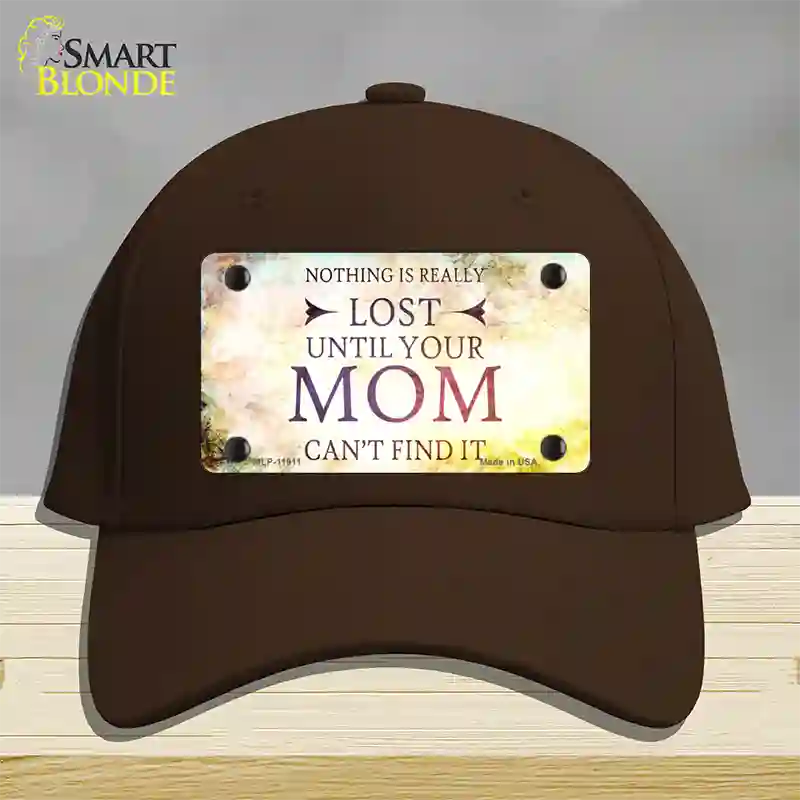 Nothing is Really Lost Novelty License Plate Hat Cotton / Dark Brown