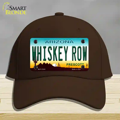 Whiskey Row Arizona Novelty License Plate Hat Cotton / Dark Brown