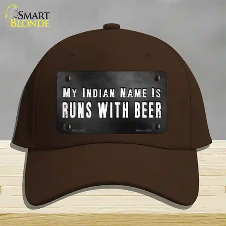 My Indian Name Novelty License Plate Hat Cotton / Dark Brown