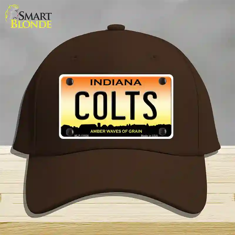 Indiana Colts Novelty License Plate Hat Cotton / Dark Brown