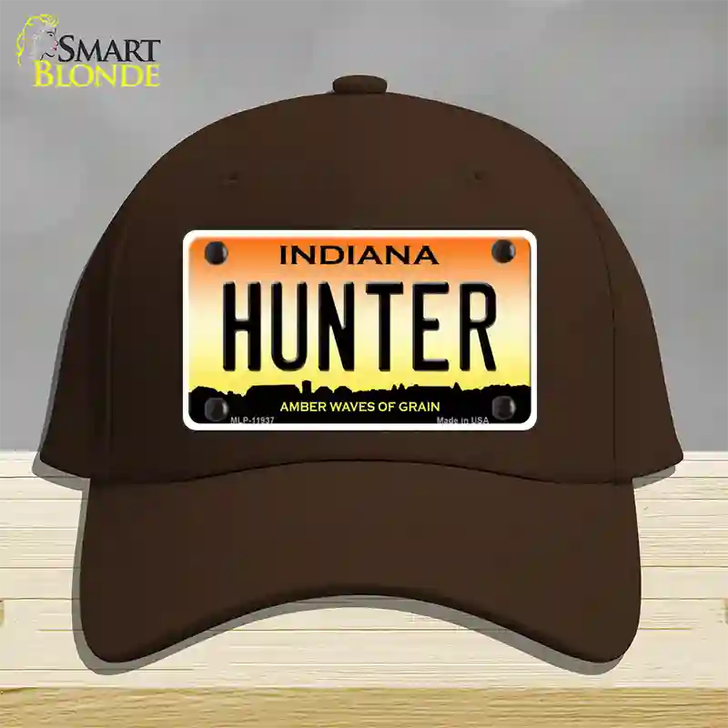 Hunter Indiana Novelty License Plate Hat Cotton / Dark Brown