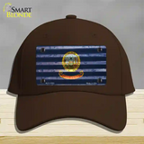 Idaho Corrugated Flag Novelty License Plate Hat Cotton / Dark Brown