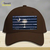 South Carolina Corrugated Flag Novelty License Plate Hat Cotton / Dark Brown