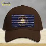 Utah Corrugated Flag Novelty License Plate Hat Cotton / Dark Brown