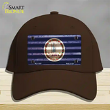 Virginia Corrugated Flag Novelty License Plate Hat Cotton / Dark Brown