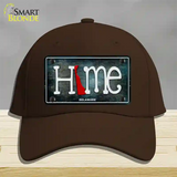 Delaware Home State Outline Novelty License Plate Hat Cotton / Dark Brown