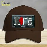 Illinois Home State Outline Novelty License Plate Hat Cotton / Dark Brown