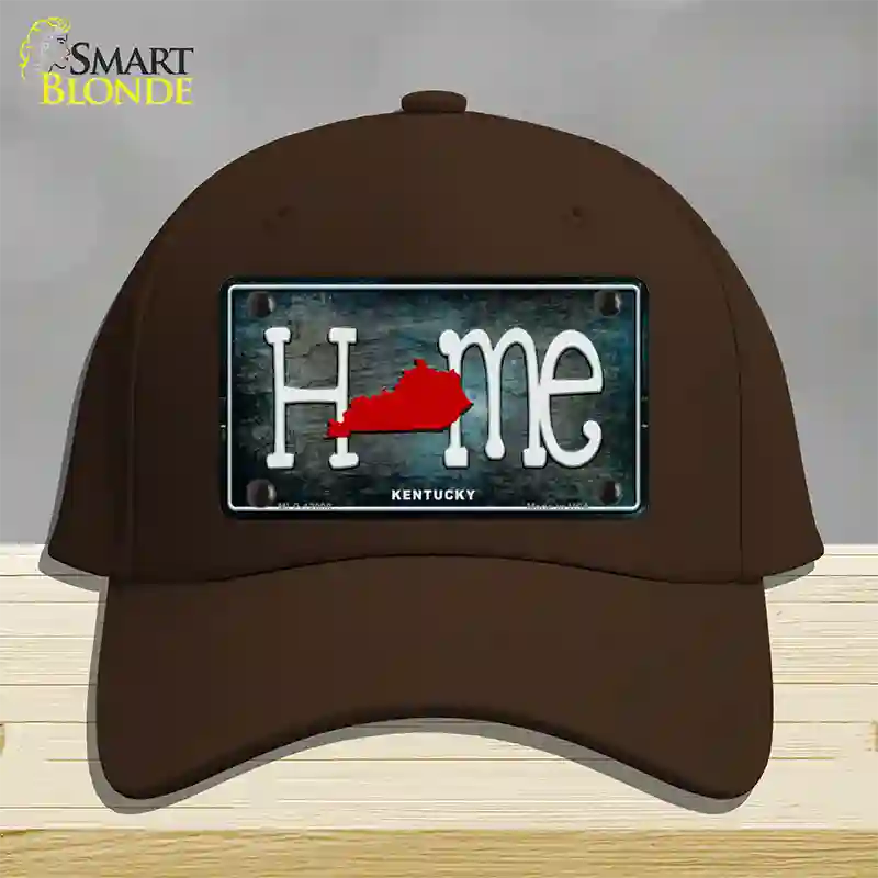 Kentucky Home State Outline Novelty License Plate Hat Cotton / Dark Brown