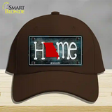 Missouri Home State Outline Novelty License Plate Hat Cotton / Dark Brown