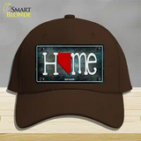 Nevada Home State Outline Novelty License Plate Hat Cotton / Dark Brown