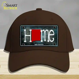 New Mexico Home State Outline Novelty License Plate Hat Cotton / Dark Brown