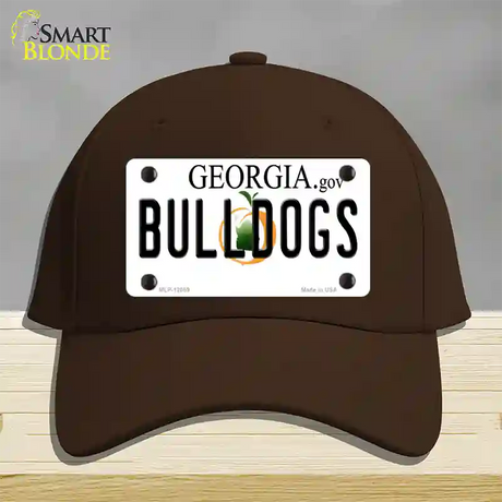 Georgia Bulldogs Novelty License Plate Hat Cotton / Dark Brown