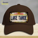 California Lake Tahoe Novelty License Plate Hat Cotton / Dark Brown