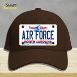 Air Force North Carolina State Novelty License Plate Hat Cotton / Dark Brown