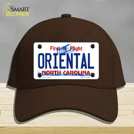 Oriental North Carolina State Novelty License Plate Hat Cotton / Dark Brown