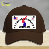 Korean Conflict Veteran Novelty License Plate Hat Cotton / Dark Brown