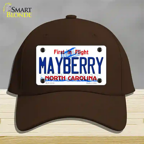 Mayberry North Carolina State Novelty License Plate Hat Cotton / Dark Brown