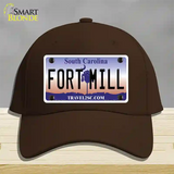 Fort Mill South Carolina Novelty License Plate Hat Cotton / Dark Brown