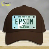 Epsom New Hampshire Novelty License Plate Hat Cotton / Dark Brown