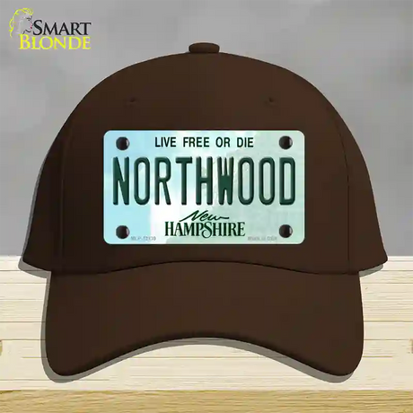 Northwood New Hampshire Novelty License Plate Hat Cotton / Dark Brown