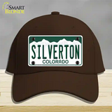 Silverton Colorado Novelty License Plate Hat Cotton / Dark Brown