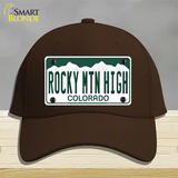 Rocky Mountain High Colorado Novelty License Plate Hat Cotton / Dark Brown