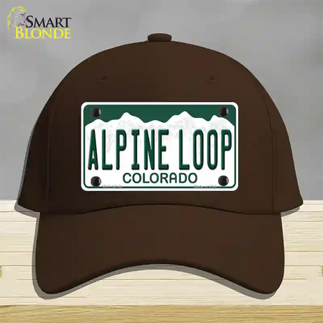 Alpine Loop Colorado Novelty License Plate Hat Cotton / Dark Brown