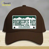 Poughkeepsie Pass Colorado Novelty License Plate Hat Cotton / Dark Brown