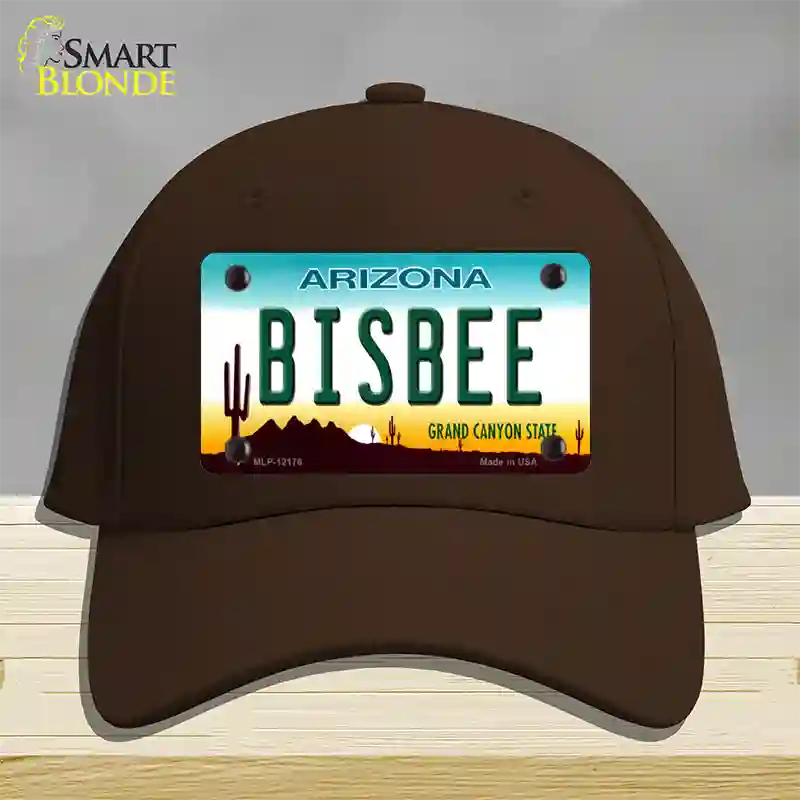 Bisbee Arizona Novelty License Plate Hat Cotton / Dark Brown