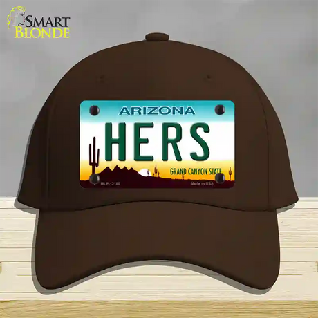 Hers Arizona Novelty License Plate Hat Cotton / Dark Brown