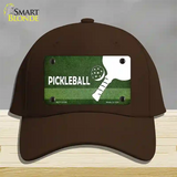 Pickleball Novelty License Plate Hat Cotton / Dark Brown